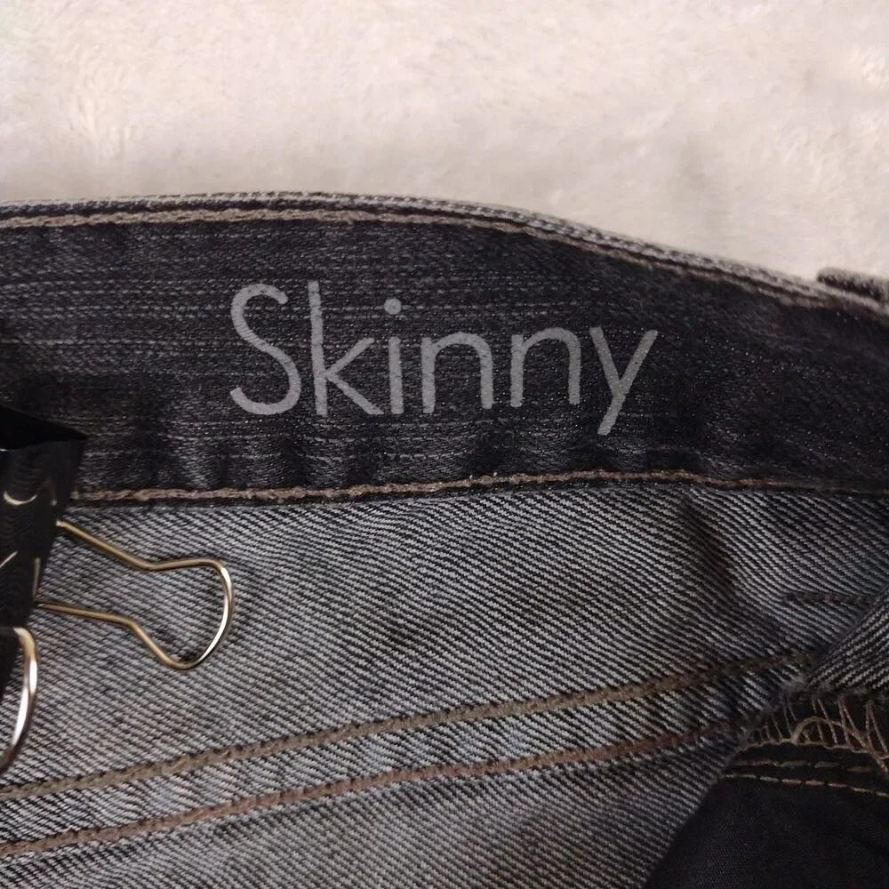 Calvin Klein Skinny Jeans‎ Women Size 27/14 Black Straight Leg